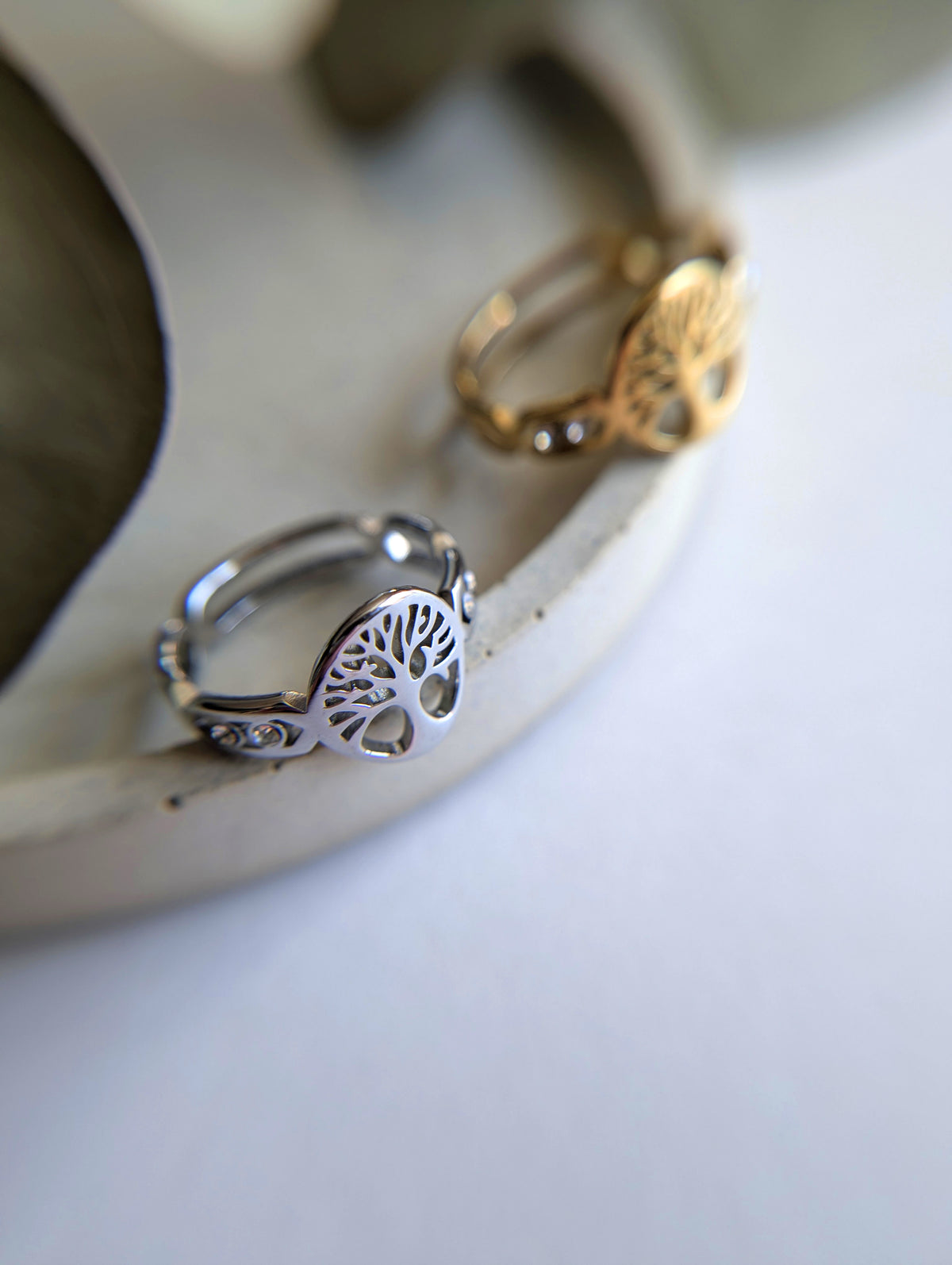 Bague Arbre Argenté