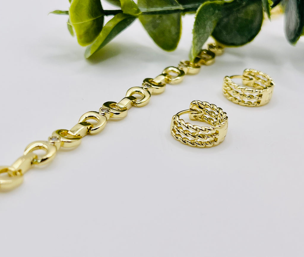 Duo boucles d’oreilles bracelet E505