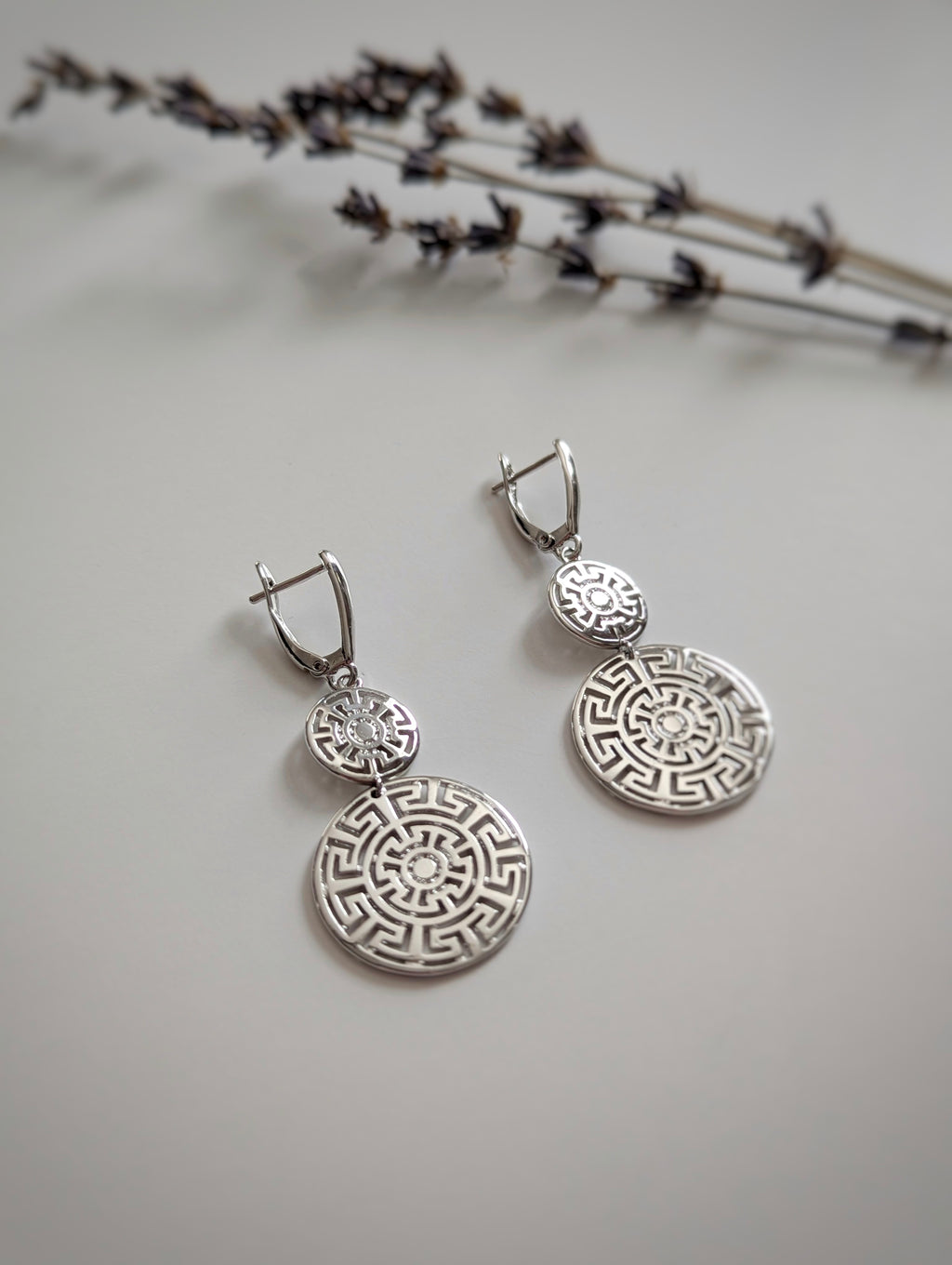 Boucles Médaillon Antique