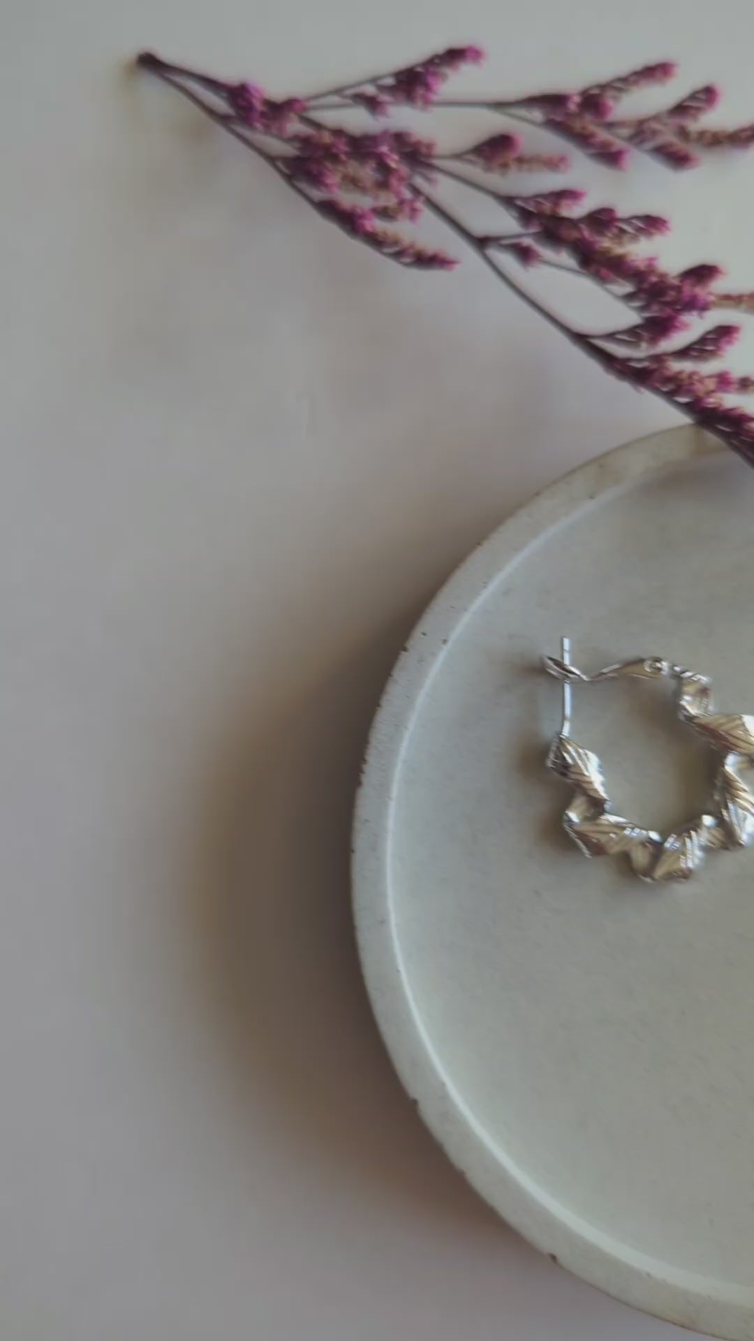 Boucles d’oreilles Valse Argenté